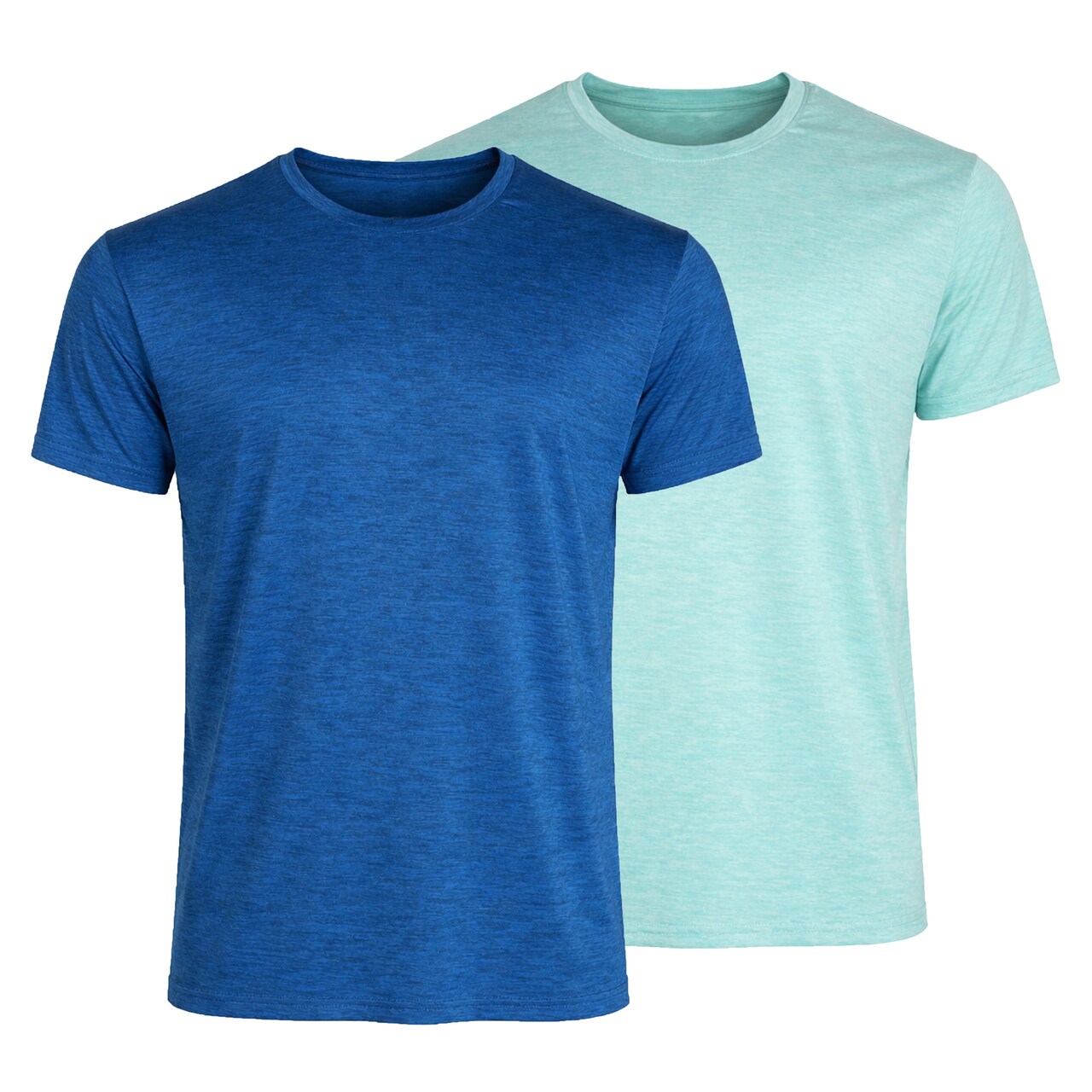 Galaxy Kick Start Gear Men's Short Sleeve Moisture-Wicking Quick Dry Performance Crew Neck Tee-2 Pack